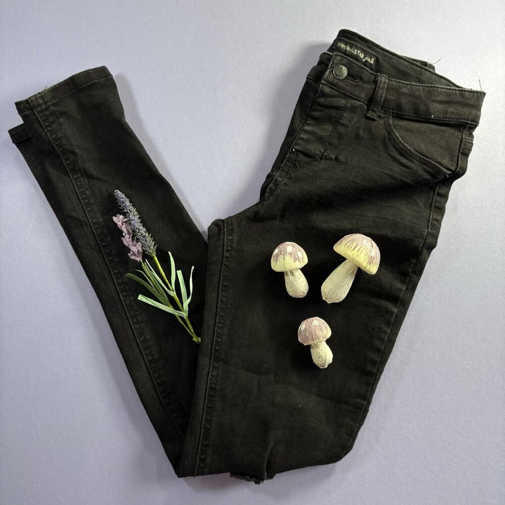 Imperial Star Skinny Black Jeans For Girls Size 16 Black